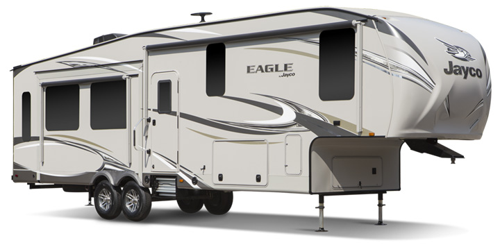 A fifth wheel camper van